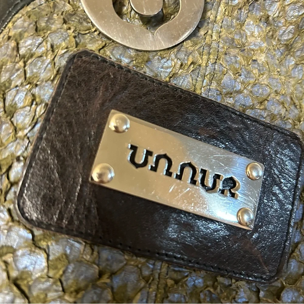 Unnur Emble hobo bag in sky studded eco fashion‎ festival indie leather goth
